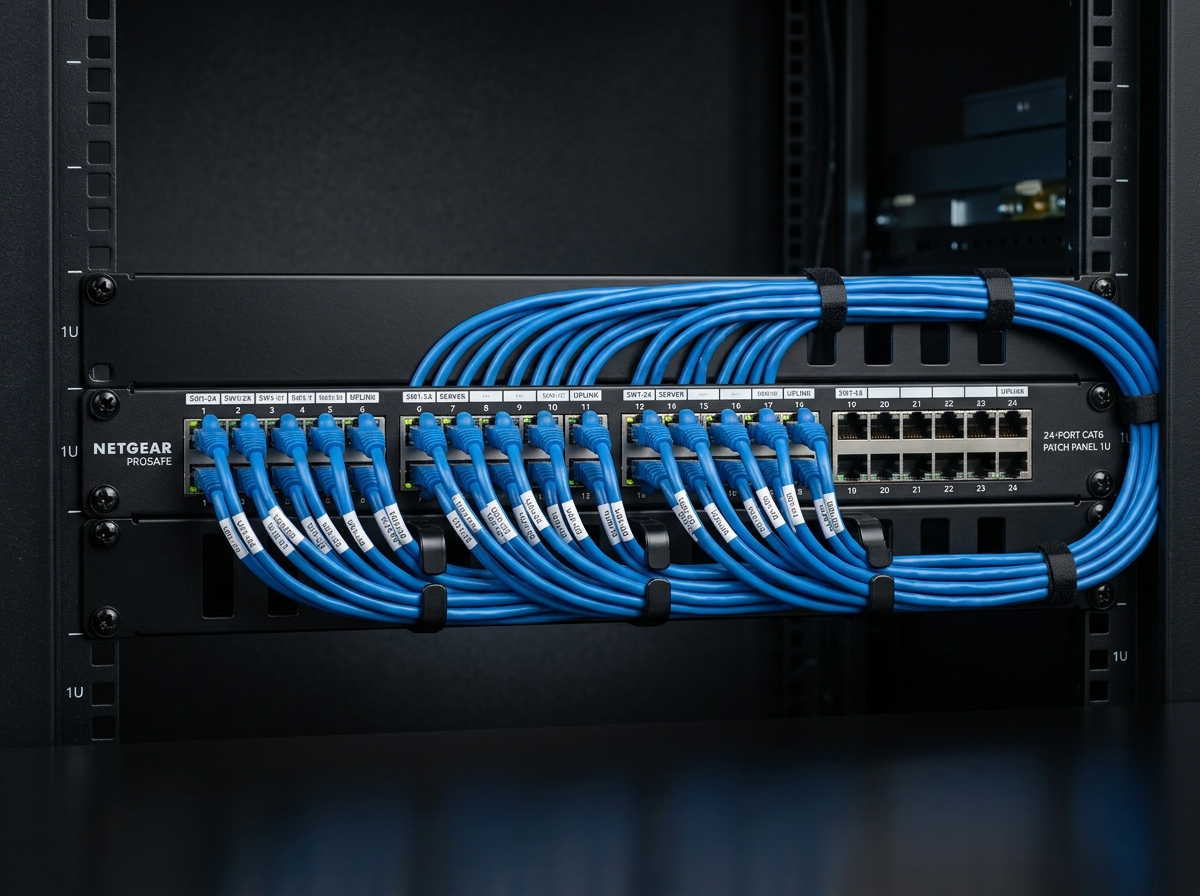 24-Port Cat6 Patch Panel (PP-C6-24-1U) - Authentic Infosystem