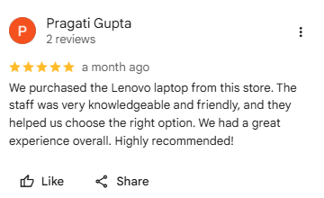 Google review by Pragati Gupta