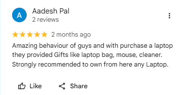 Google review by Aadesh Pal